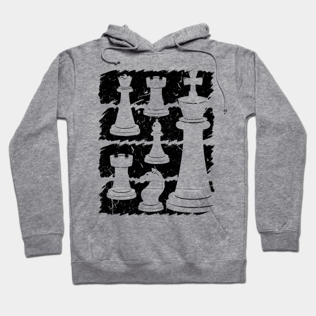 Chess Themed Hoodie by Humbas Fun Shirts